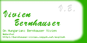 vivien bernhauser business card